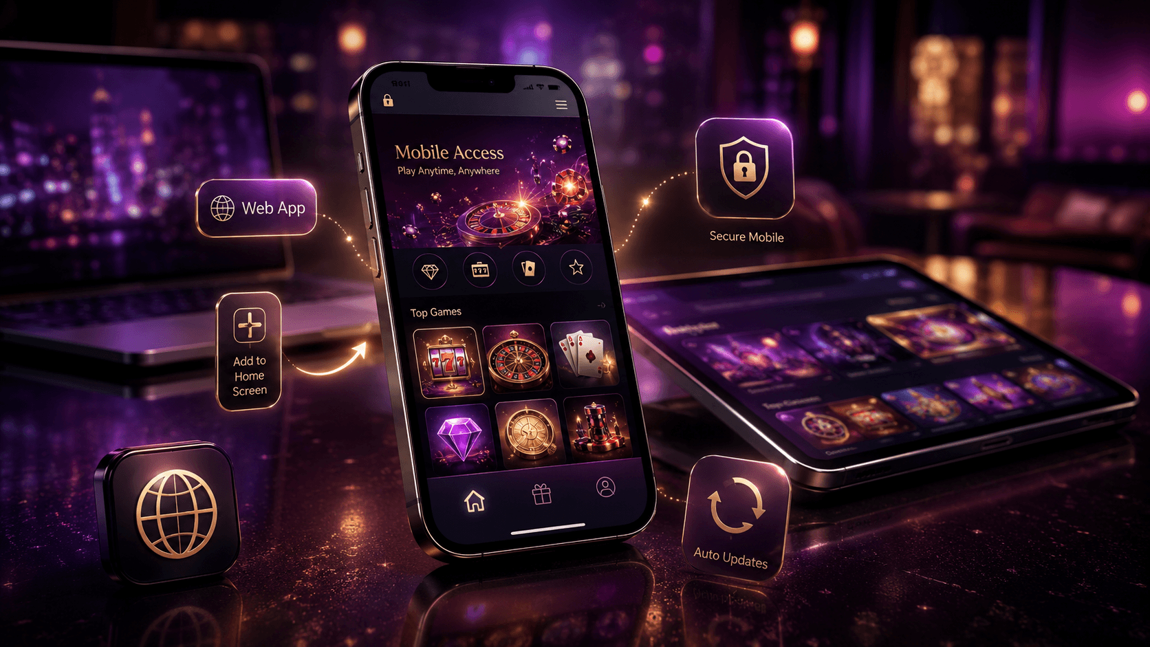 PlayLive mobile casino access on a phone browser