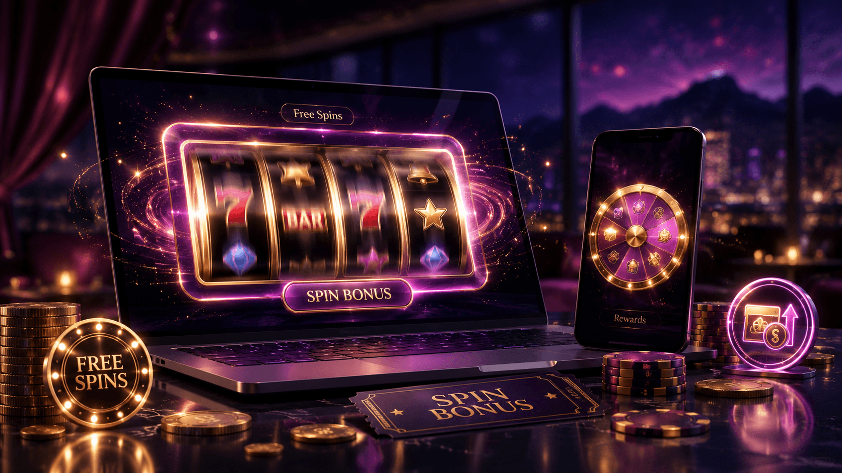 PlayLive free spins slot reels in motion