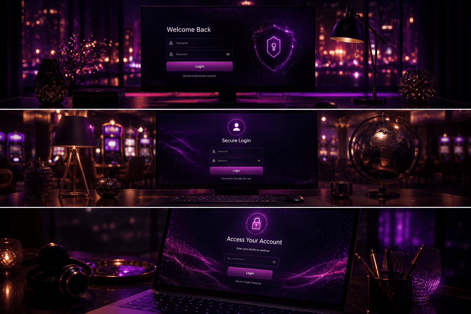 PlayLive desktop login page access screen